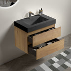 Alice - Bathroom Vanity With Sink, Large Storage, Wall Mounted