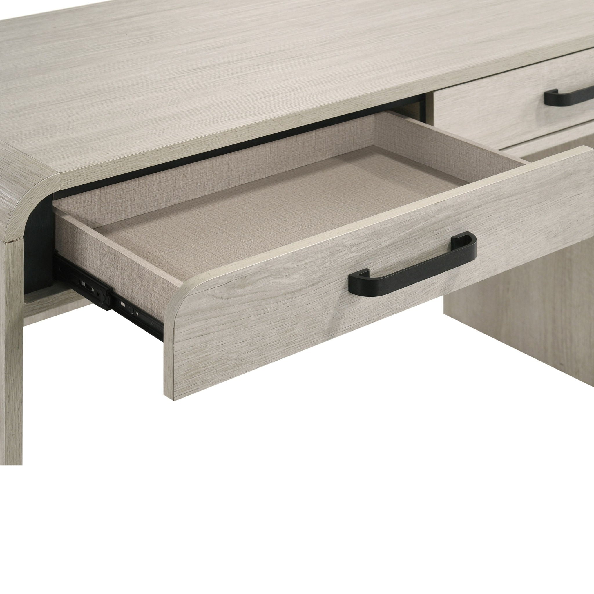 Writing Desk With Dual Drawers, Home Office Furniture - Antique White