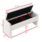 Modern Upholstered Large Bed End Bench With Storage