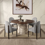Harvey - Round Dining Table - Brown