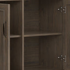 Lev - Wide Storage Cabinet - Smoky Brown