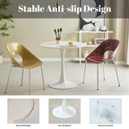 Round Dining Table With Tulip Style Base