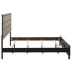 Valen Wood Eastern King Panel Bed Light Taupe