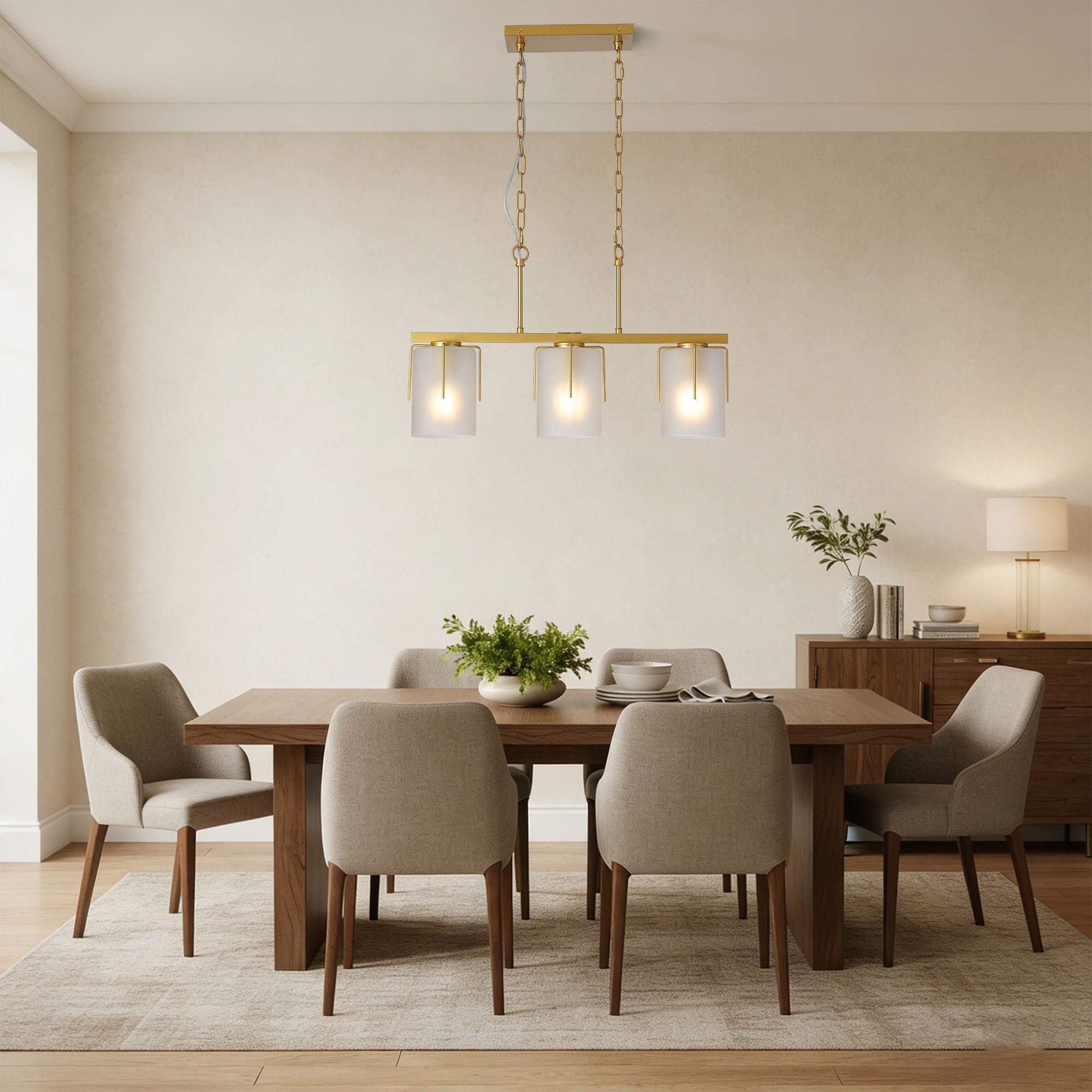 Adjustable Cylindrical Pendant Light