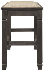 Tyler Creek - DBL Counter UPH Bench  - Antique Black
