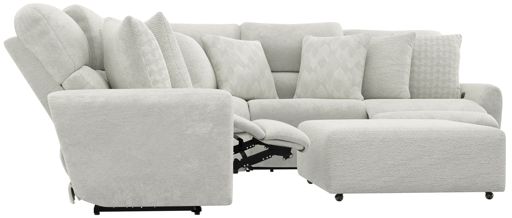 Majesty - Deep Seating Power Reclining Sectional And Ottoman