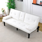 Sofa Bed With Foldable Design And Cup Holder