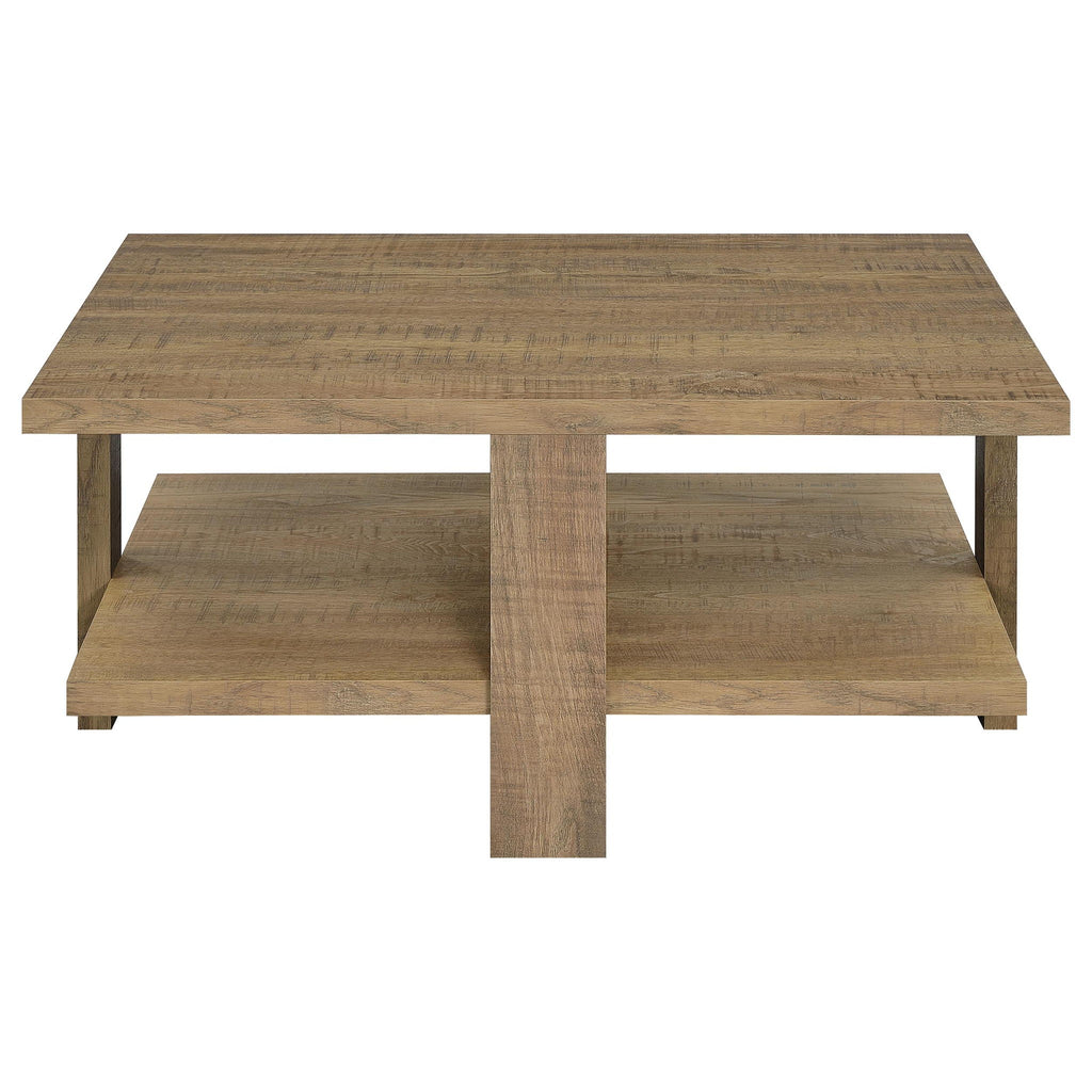 Dawn 3-piece Round Coffee and End Table Set Mango Brown