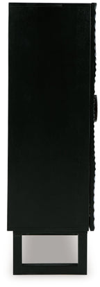 Fosterman - Accent Cabinet - Distressed Black