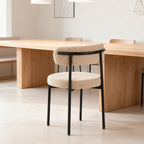 Medieval - Curved Back Kitchen Dining Chairs (Set of 4) - Beige