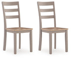 Harperfeld - Dining Room Side Chair (Set of 2) - Natural / Gray