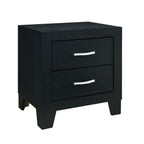 Carlos - 5 Pieces Queen Bedroom Set, Modern Design - Black