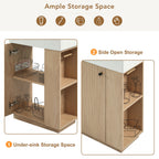 Bathroom Vanity With Sink, Freestanding Wood Grain Cabinet With Storage