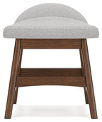 Lyncott - Home Office Desk Chair - Light Gray / Brown