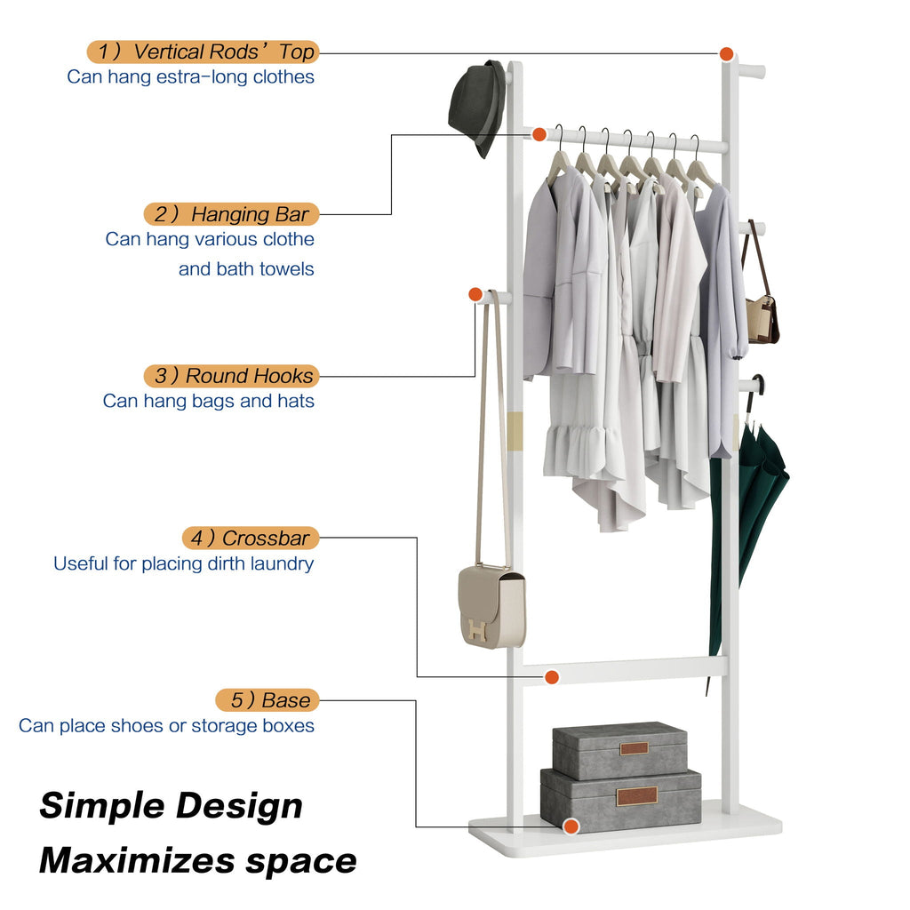 Solid Wood Simple Hat Rack