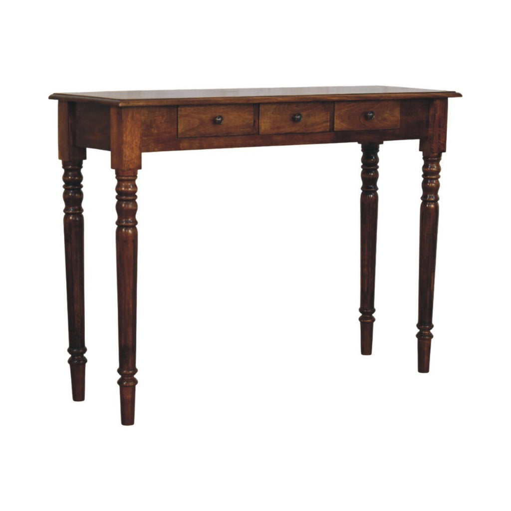 Turned Legs Drawer Console Table