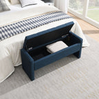 Modern Upholstered Large Bed End Bench With Storage
