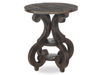 Bellamy - Round Accent End Table - Peppercorn