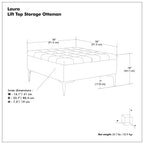 Laura - Lift Top Storage Ottoman