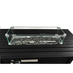 Propane Fire Pit Table With Cover - Black