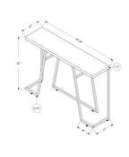 Accent Console Table For Entryway, Durable Construction - Taupe