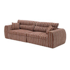 3 Seater, Couch With Throw Pillows For Living Room