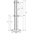 Rikkie Engineered Wood Coat Rack Walnut