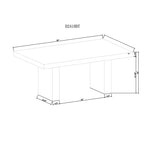 Susan - Dining Table - Gray