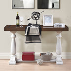 Farmhouse Retro Design Pedestal Sofa Tabe