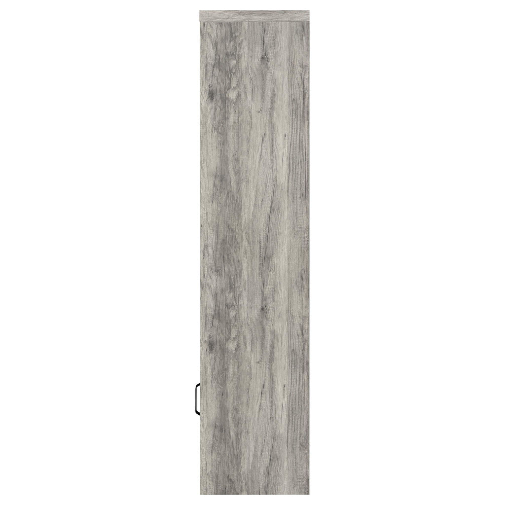 Burke 4-shelf Engineered Wood Media Tower Grey Driftwood