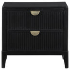 Brookmead 2-drawer Nightstand Black