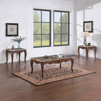 Nayla - End Table - Natural Marble Top & Cherry