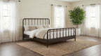 Rocco All Wood Water Pipe Open Frame Eastern King Bed Dark Bronze