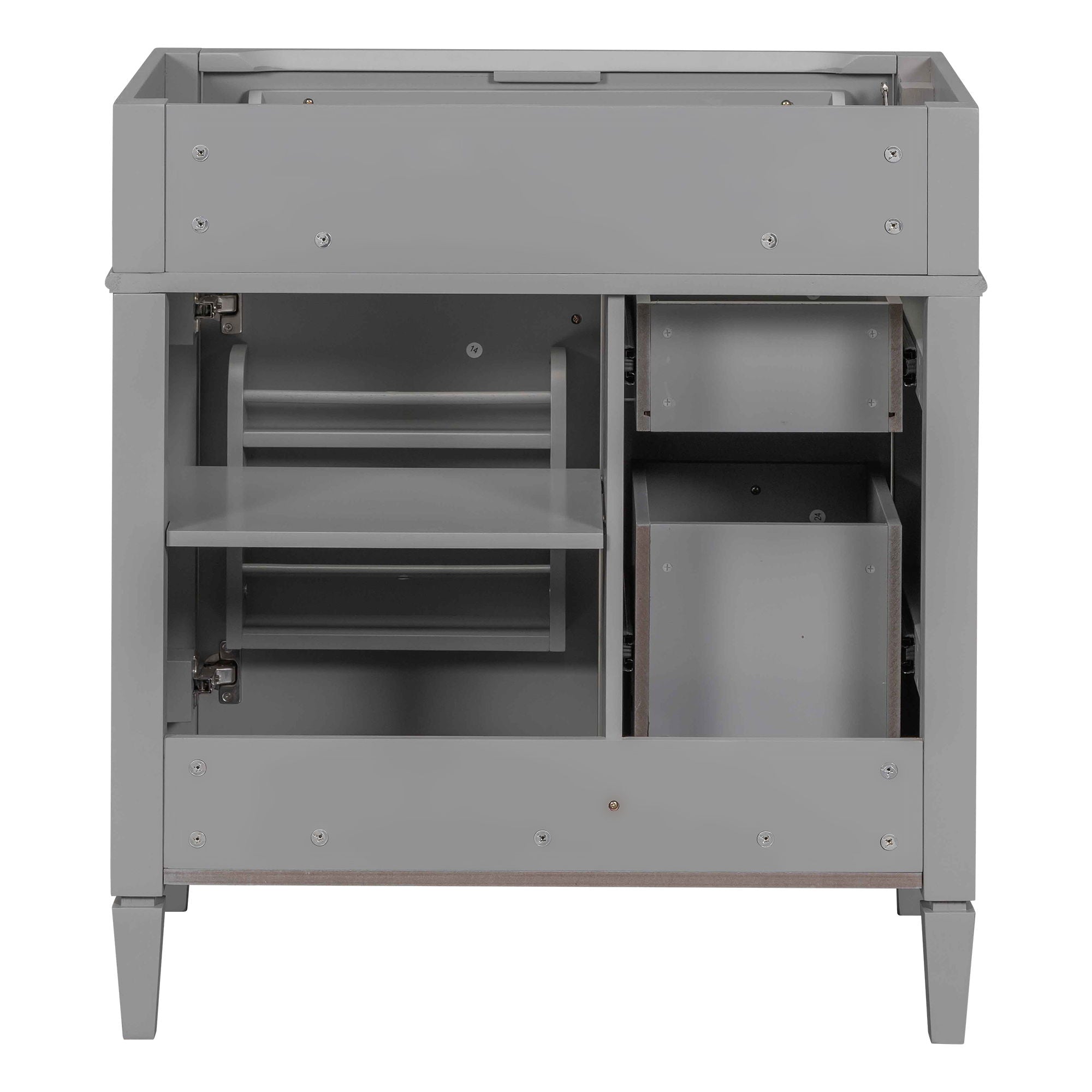 Bathroom Vanity With 2 Drawers And Tip-Out Drawer, Storage Cabinet