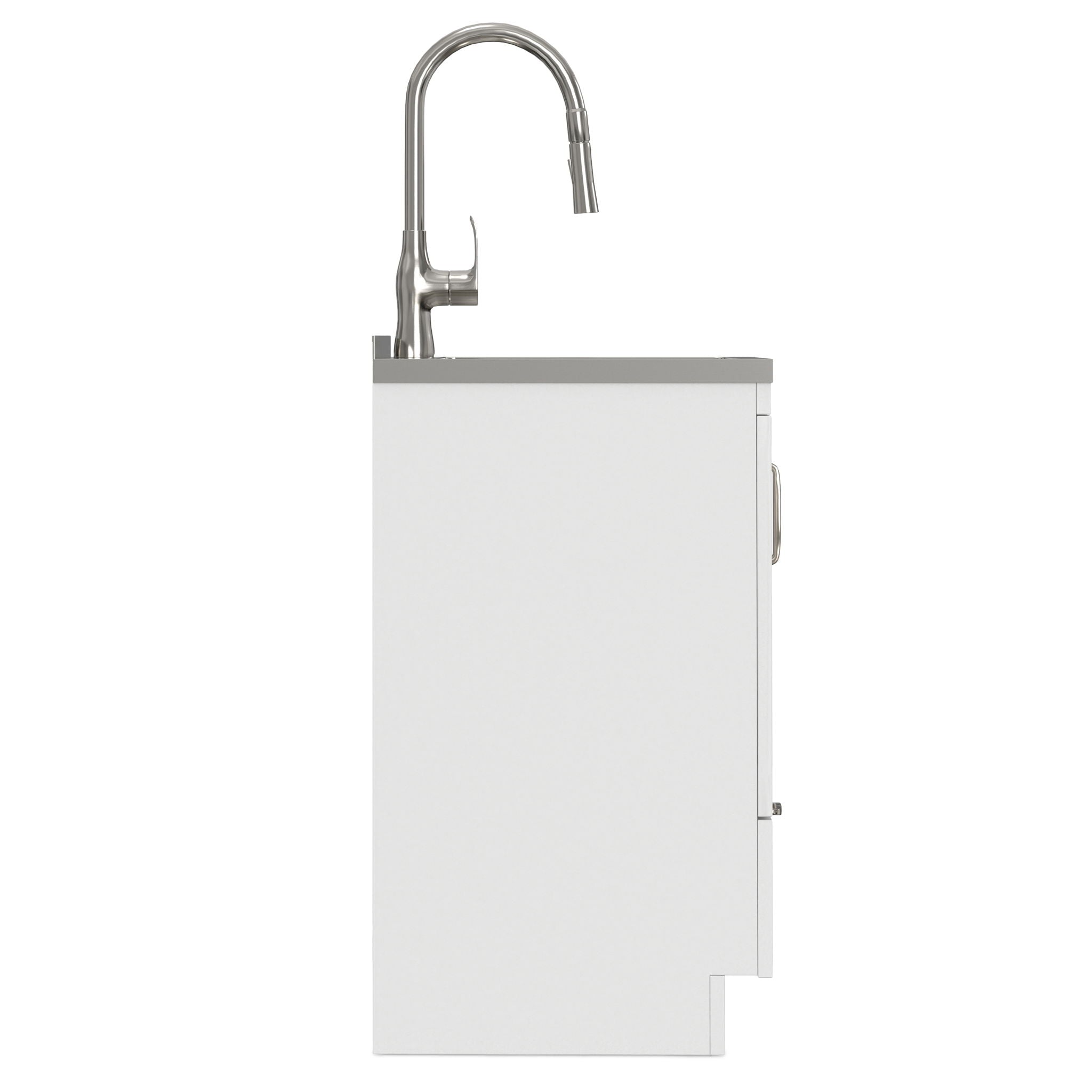 Reed - Deluxe Laundry Cabinet With Pull-Out Faucet And Stainless Steel Sink