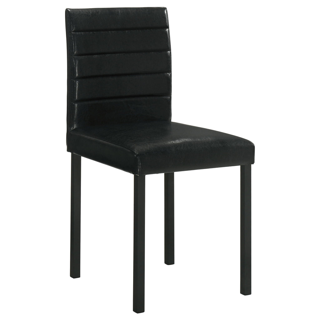 Garza Upholstered Dining Side Chair Black (Set of 4)