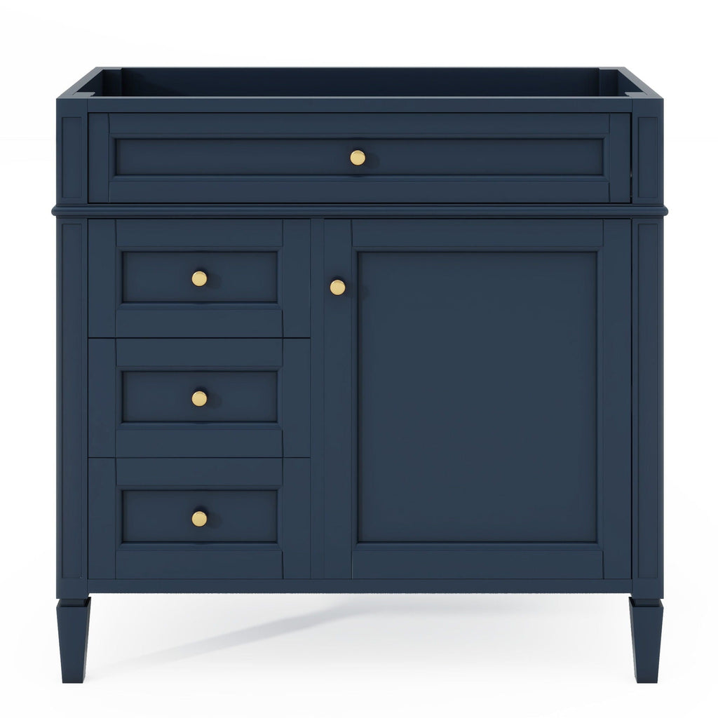 Bathroom Vanity With 2 Drawers And Tip-Out Drawer, Storage Cabinet