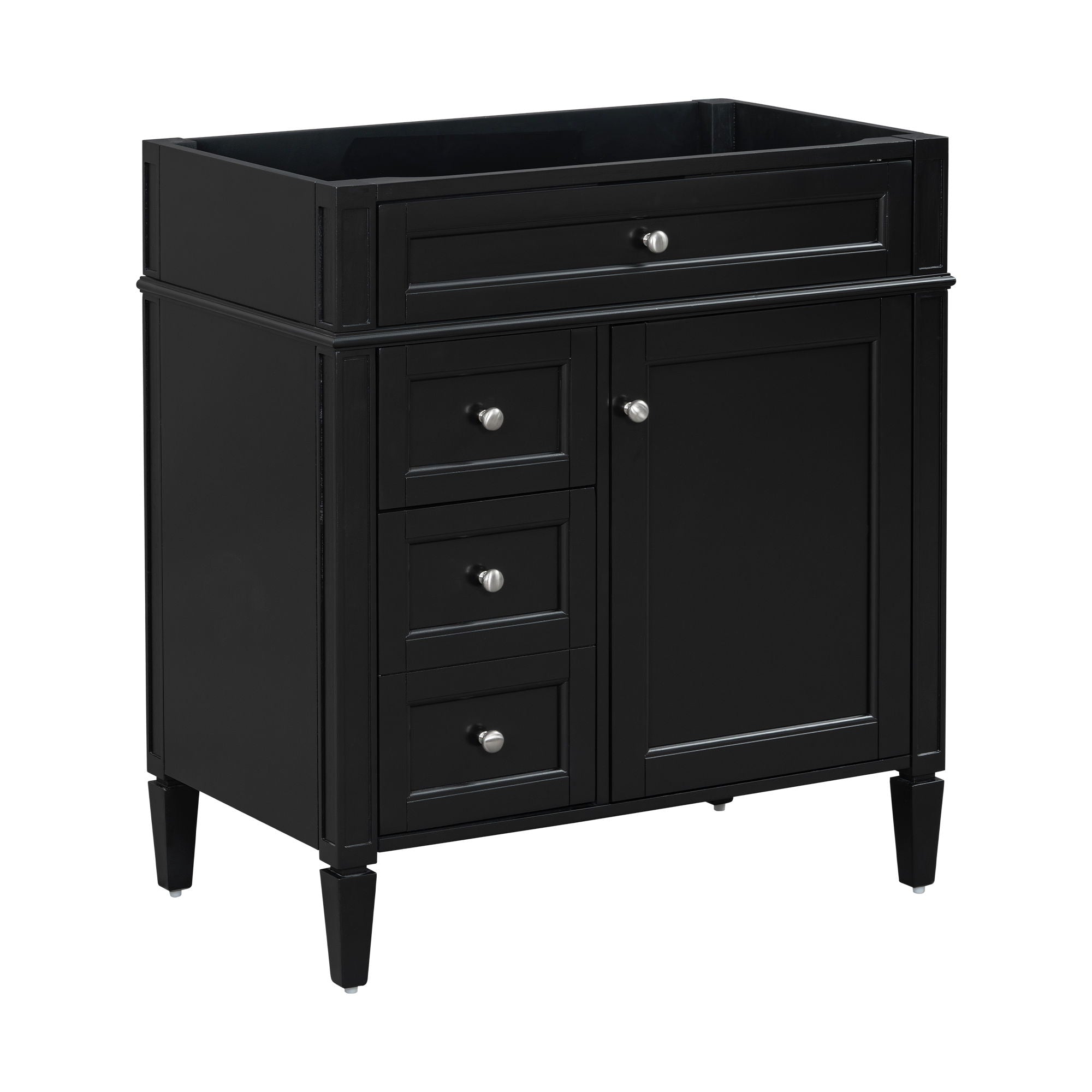 Bathroom Vanity With 2 Drawers And Tip-Out Drawer, Storage Cabinet