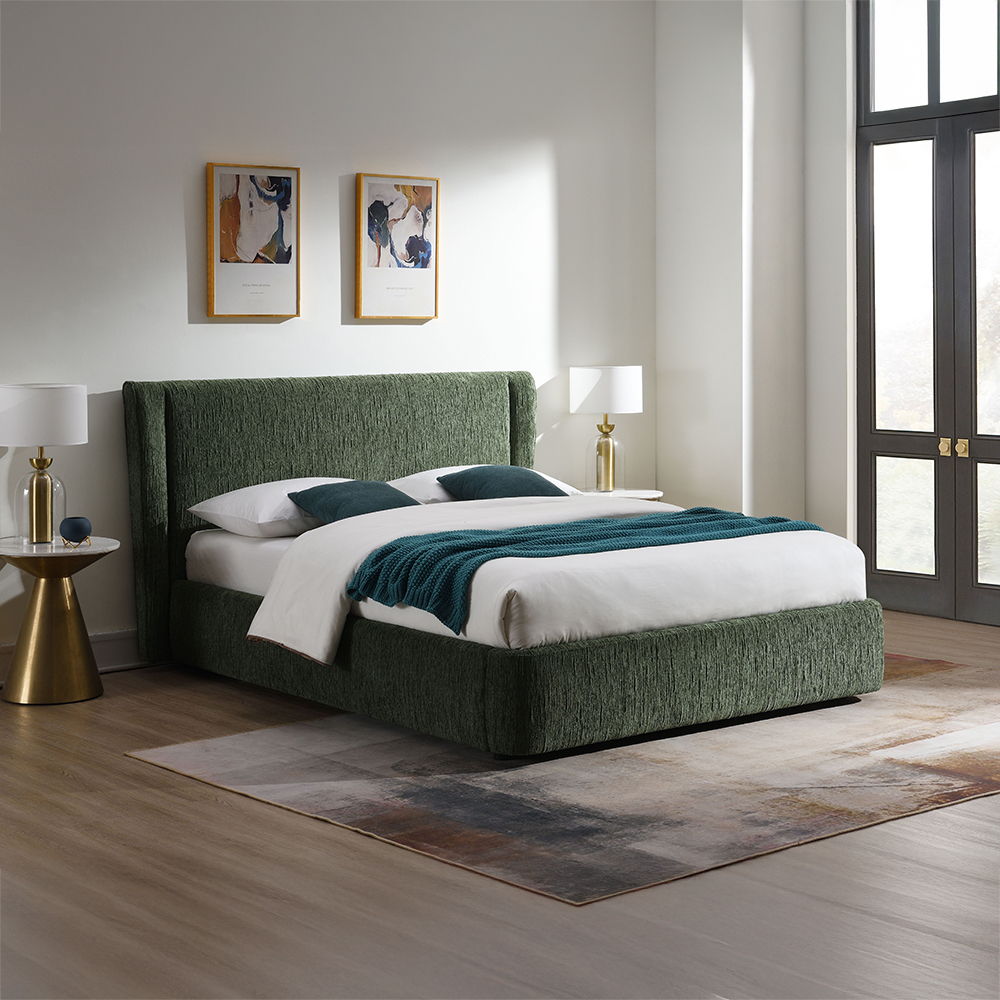 Cheryl - Upholstered Chenille Bed