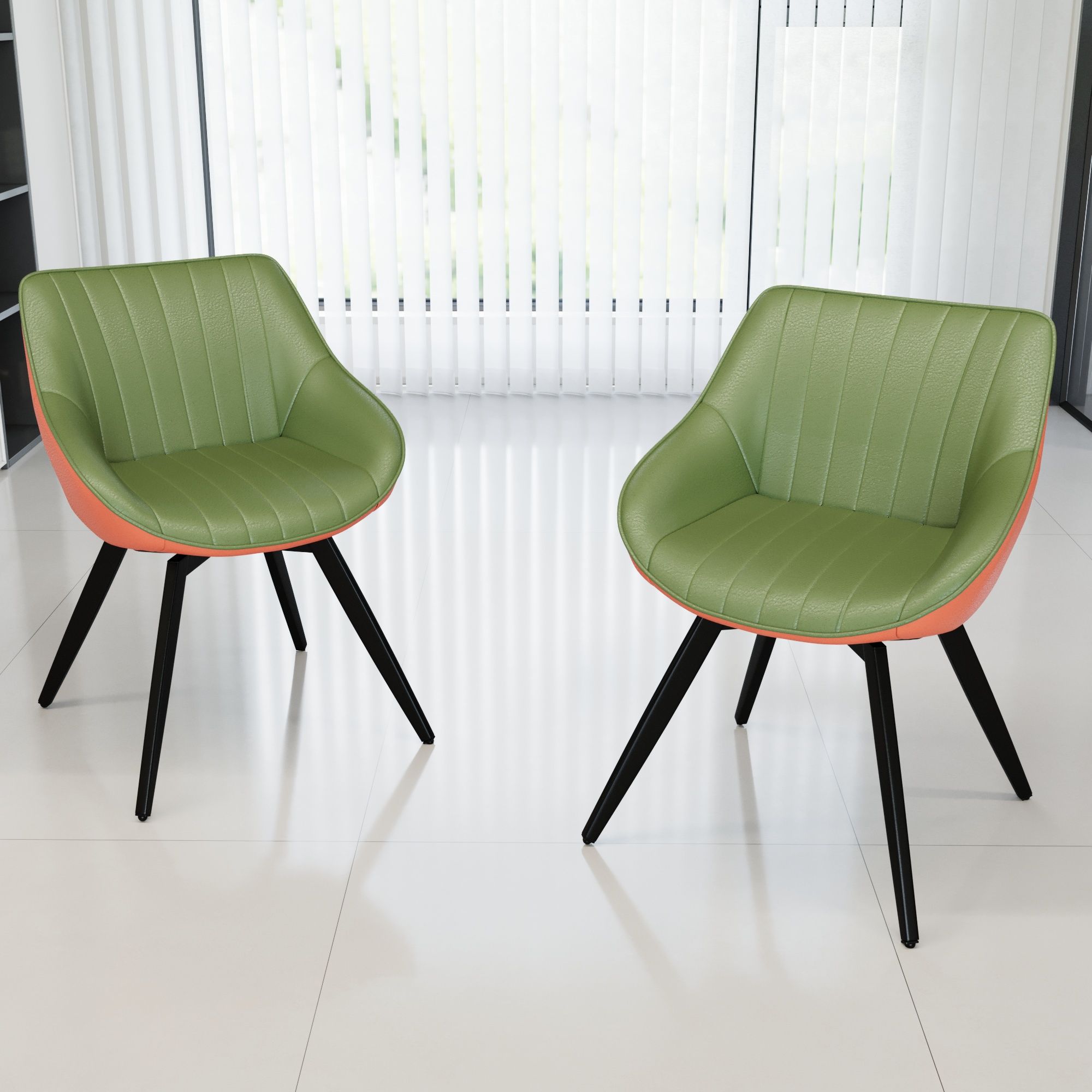 Modern Medieval Kitchen Dining Chair With 360 ° Rotation