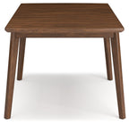 Lyncott - Rectangular Dining Room Butterfly Extension Table - Brown