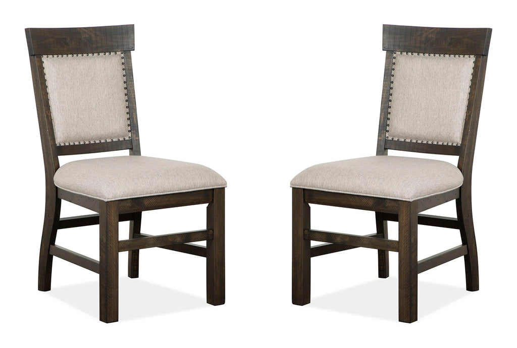 Bellamy - Dining Side Chair With Upholstered Seat & Back (Set of 2) - Peppercorn