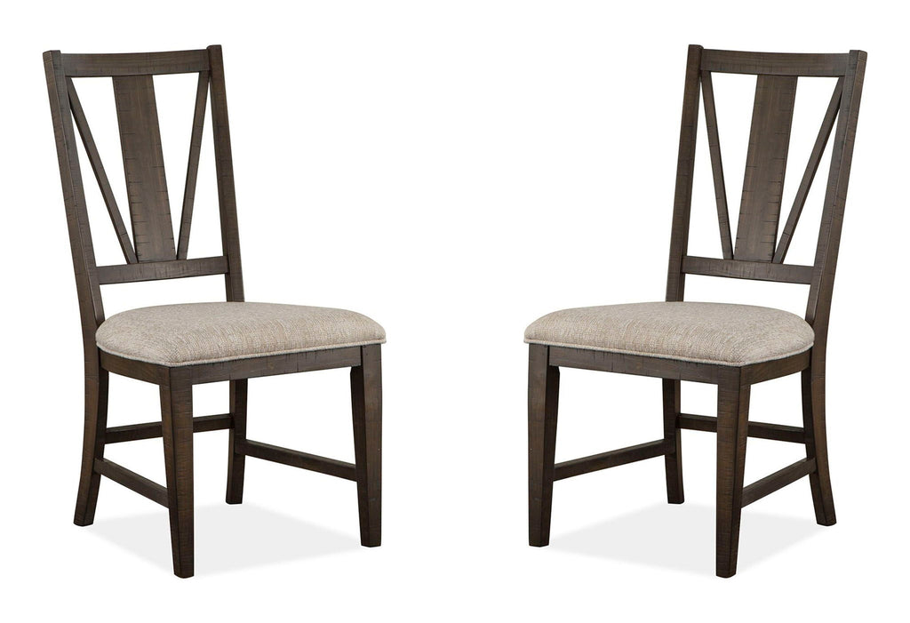 Westley Falls - Dining Side Chair With Upholstered Seat (Set of 2) - Graphite