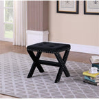 Upholstered Accent Bench With Nailhead Trim