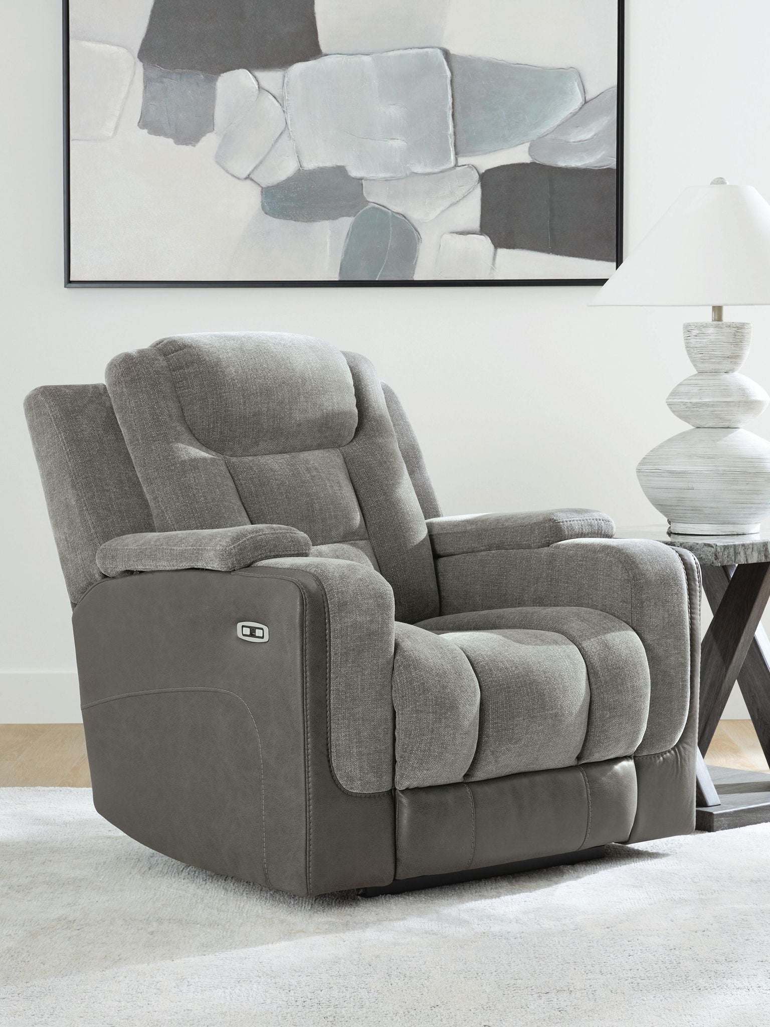 Mixed Motion - Power Recliner With Adjustable Headrest