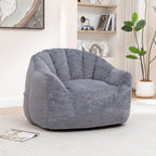 Beanbag Chair, Beanbag Sofa Chair With Armrests Stuffed High Density Foam