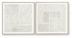 Andorfield - Wall Art Set (Set of 2) - Beige / Black / White