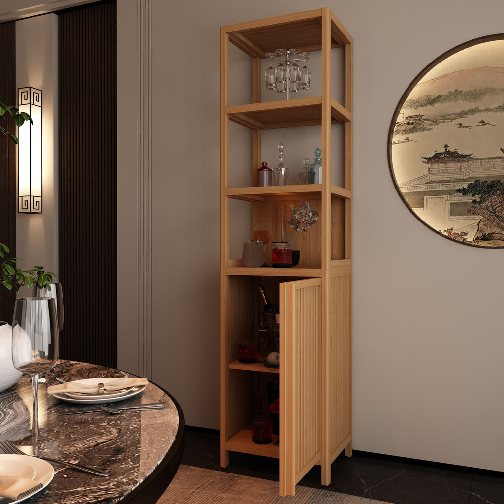 Storage Cabinet With Tall Tower, Multifunctional For Bathroom