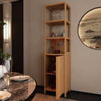 Storage Cabinet With Tall Tower, Multifunctional For Bathroom