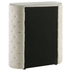 Sonya 5-drawer Upholstered Bedroom Chest of Drawers Ivory